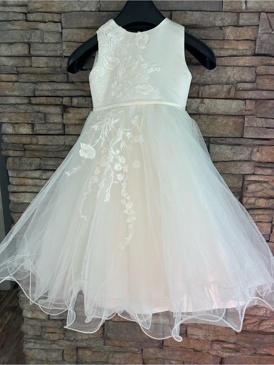 Joan Calabrese Other - Joan Calabrese Style 82673 Ivory Girls Dress satin tulle Princess size 2
